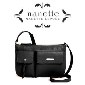 NANETTE LEPORE BLACK CROSSBODY BAG